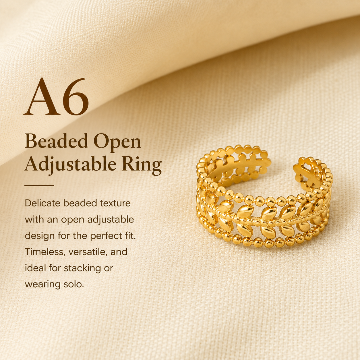 Adjustable Rings (Pack of 6 Rings)