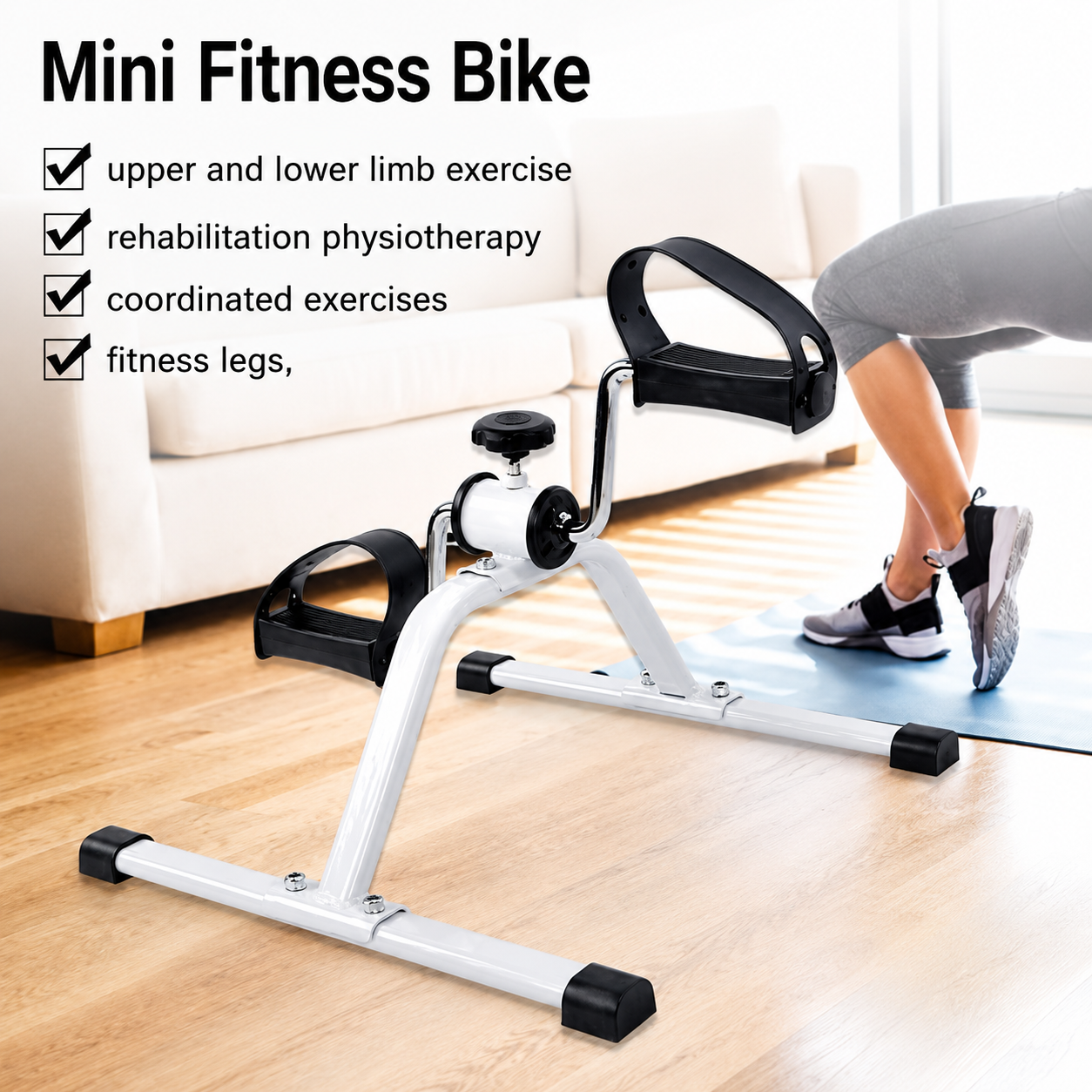 Mini Fitness Portable Pedal Rehab Cycle Machine – Vente' Store