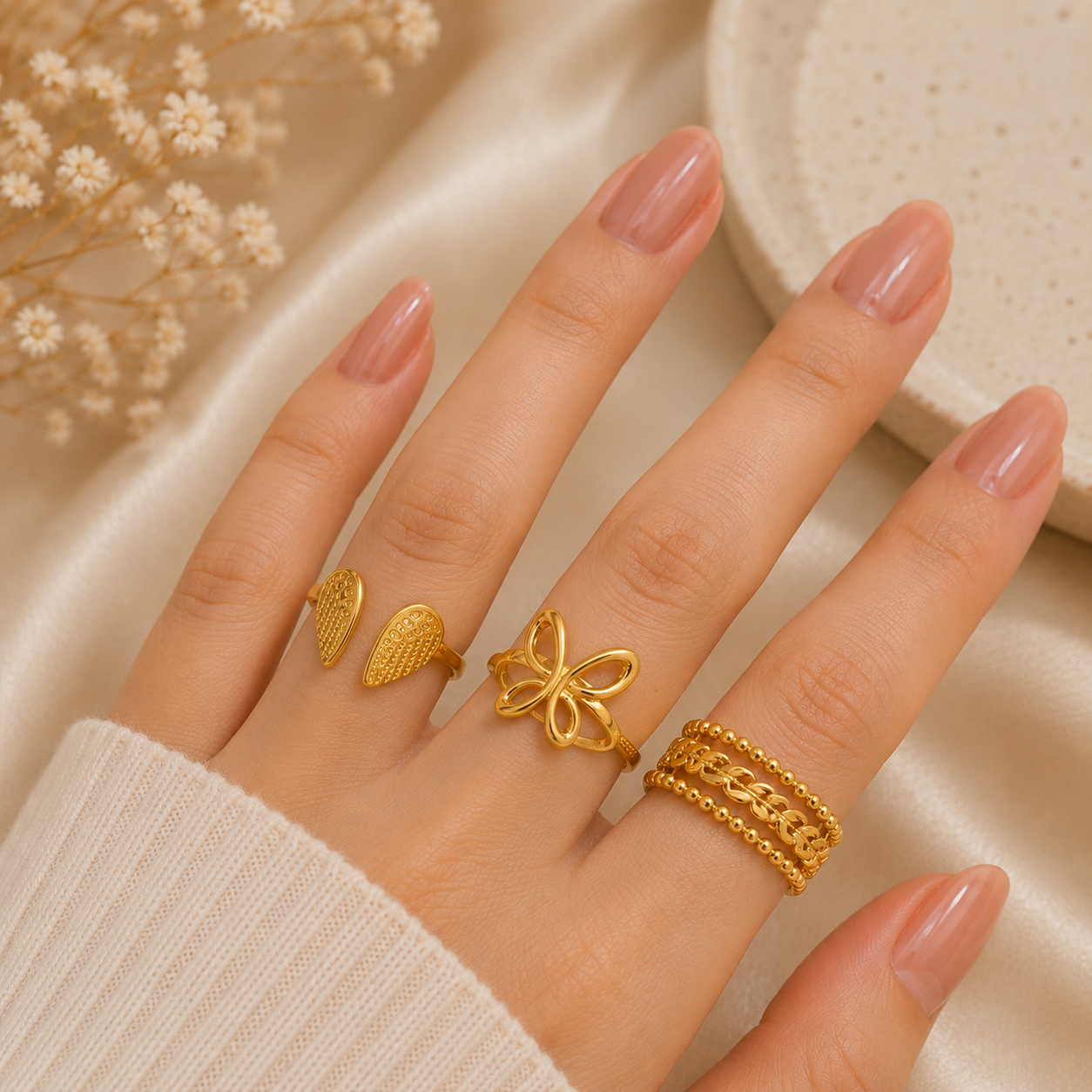 Adjustable Rings (Pack of 6 Rings)