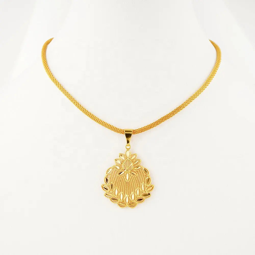 Gold Plated Necklace & Earrings Set
