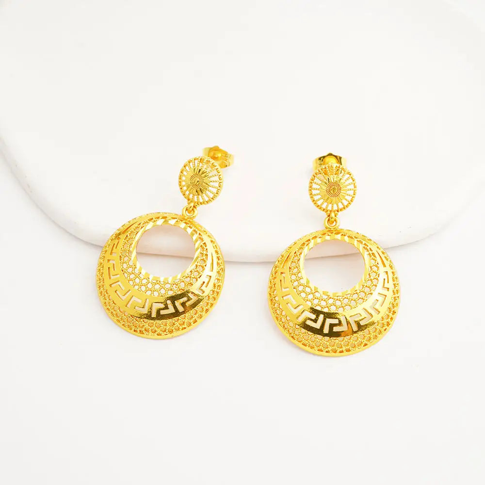 Gold Plated Necklace & Earrings Set