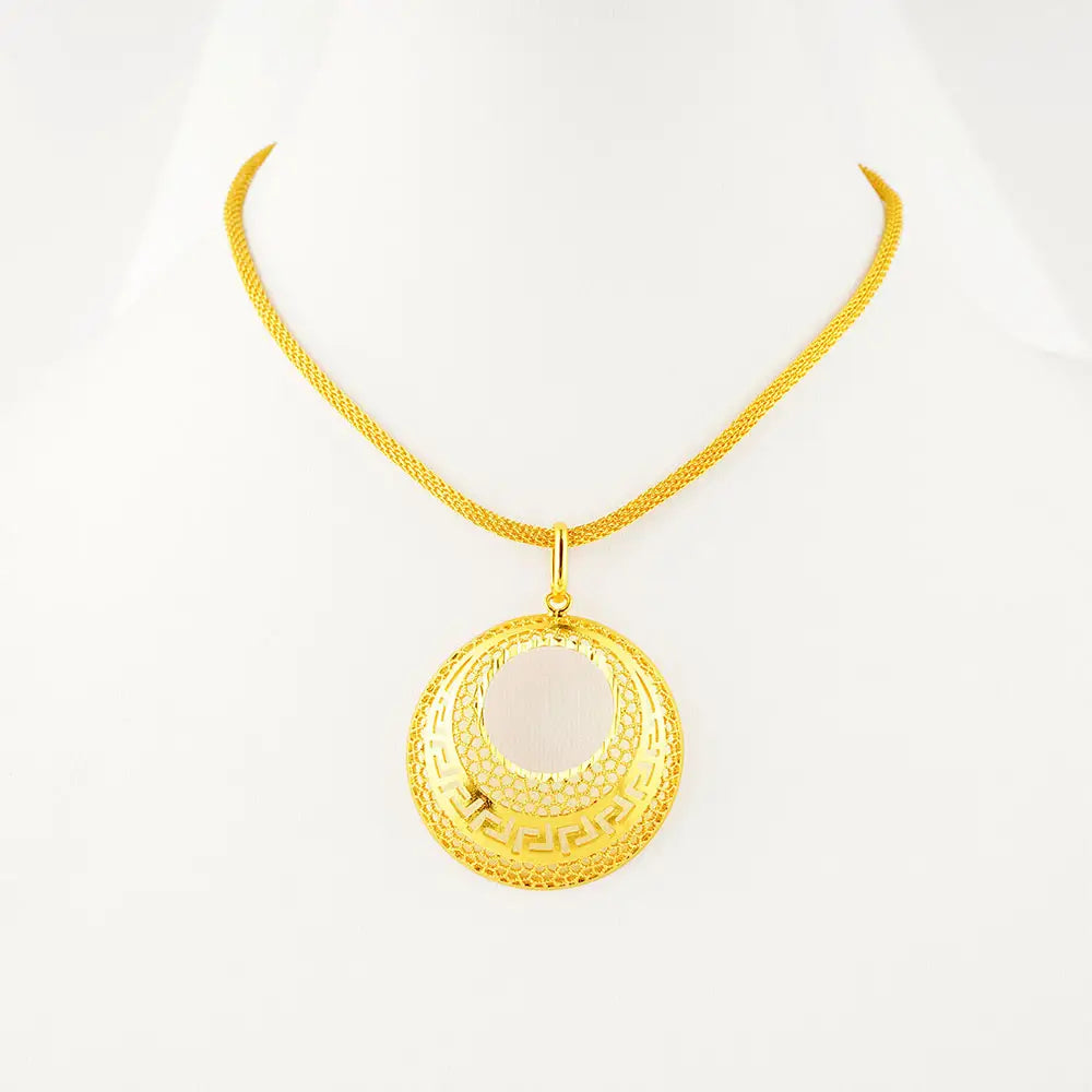 Gold Plated Necklace & Earrings Set