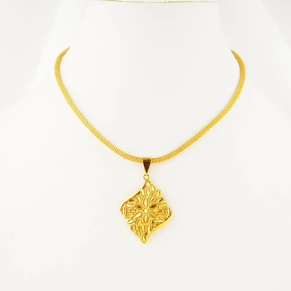 Gold Plated Necklace & Earrings Set