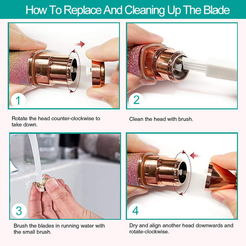 2 in 1 Eyebrow & Facial Hair Remover for Women