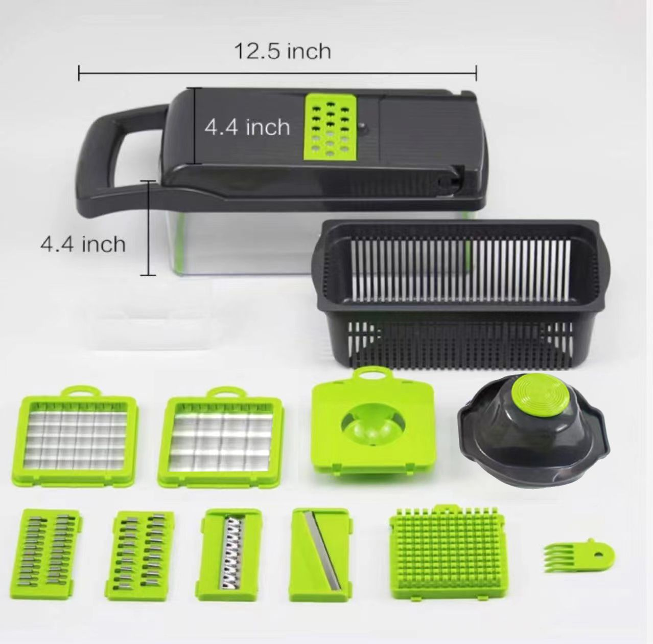 16-in-1 Multifunction Vegetable Chopper, Slicer, Dicer & Grater Set