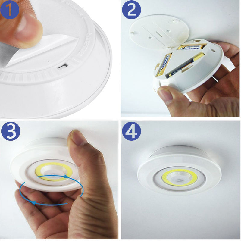 3 Pec Tap LED Light With Remote Control