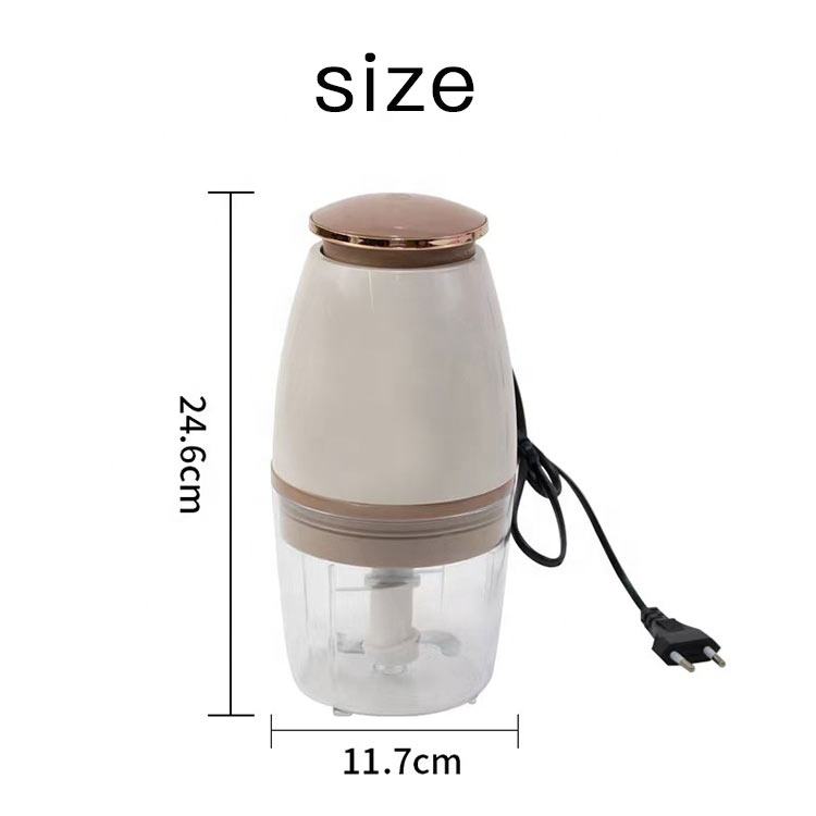 Electric Mini Food Chopper USB Rechargeable Vegetable Cutter & Garlic Mincer