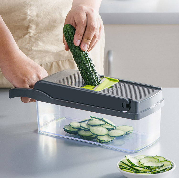 16-in-1 Multifunction Vegetable Chopper, Slicer, Dicer & Grater Set