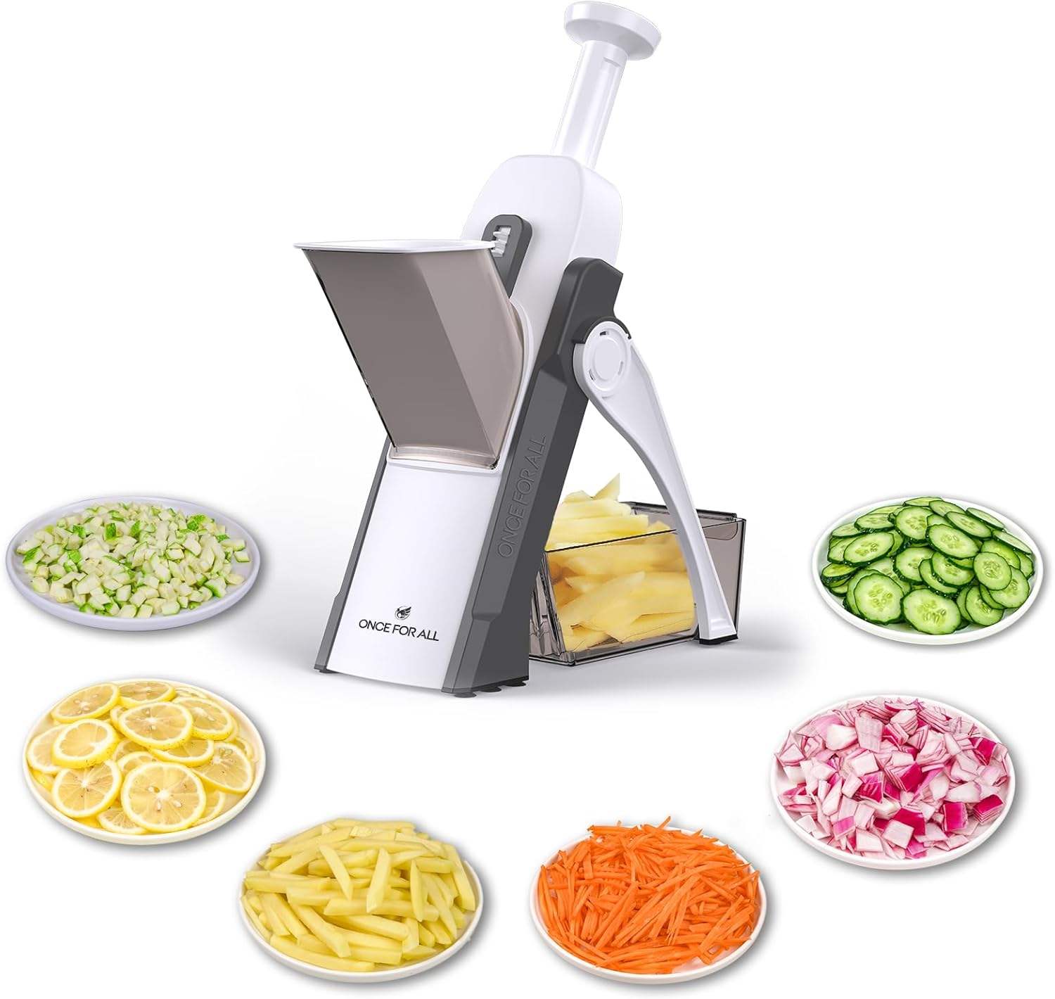 Safe Mandoline Vegetable Slicer Food Cutter & Julienne Chopper
