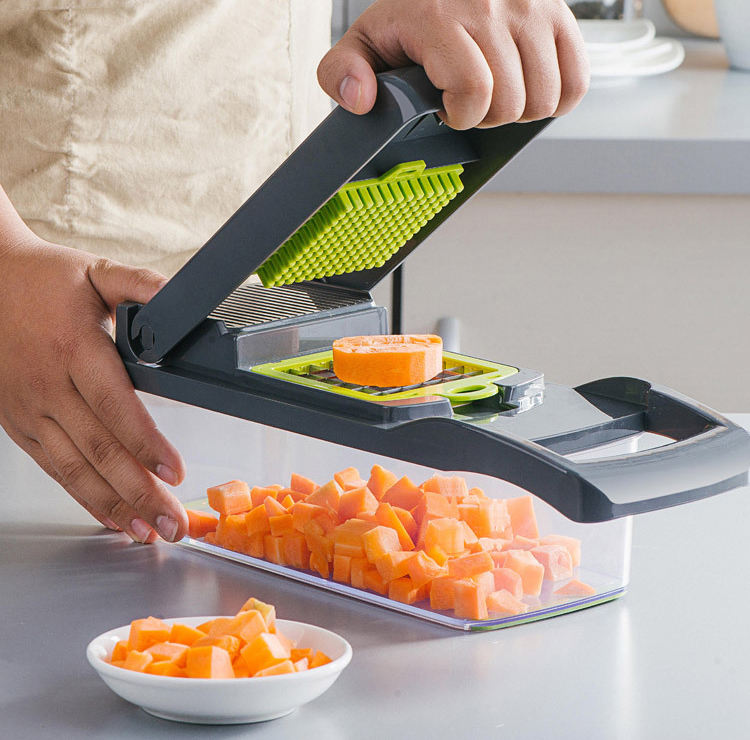 16-in-1 Multifunction Vegetable Chopper, Slicer, Dicer & Grater Set