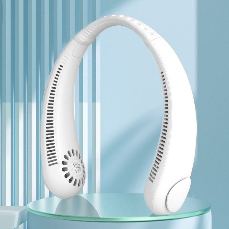 Portable Neck Fan – Hands-Free USB Rechargeable Cooling Fan