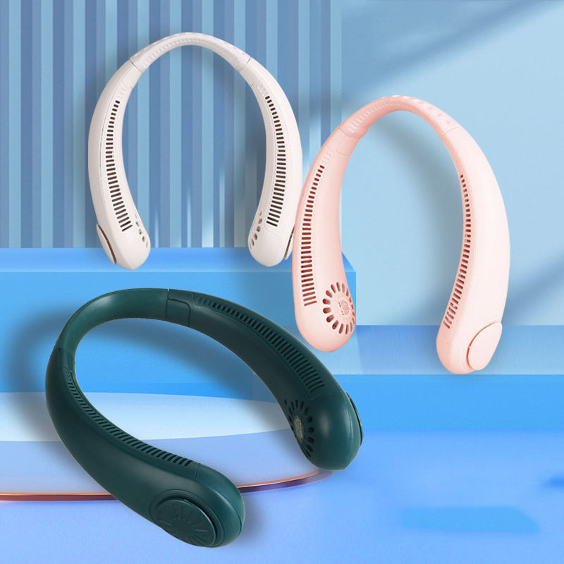 Portable Neck Fan – Hands-Free USB Rechargeable Cooling Fan