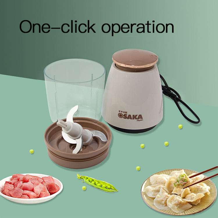 Electric Mini Food Chopper USB Rechargeable Vegetable Cutter & Garlic Mincer