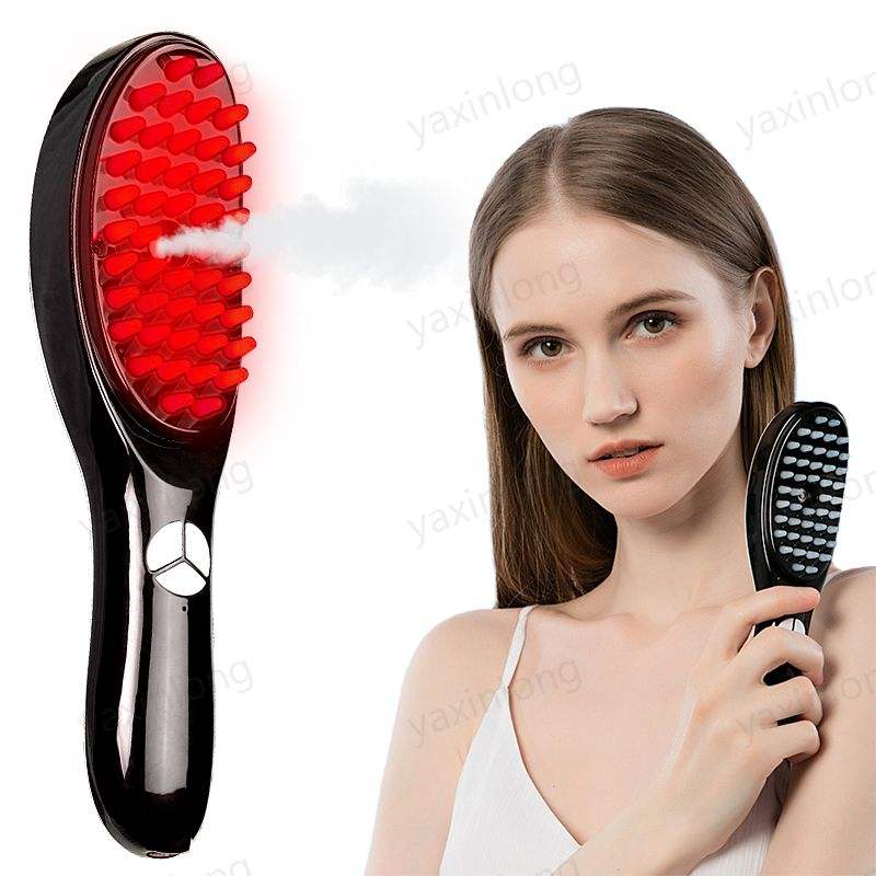 Electric Scalp Massage Comb -Hair Oil Massag Growth Brush with Spray
