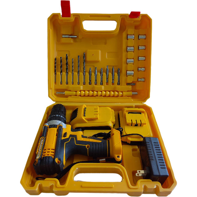 Rechargeable Electric Screwdriver with 2 Batteries & Tool Kit