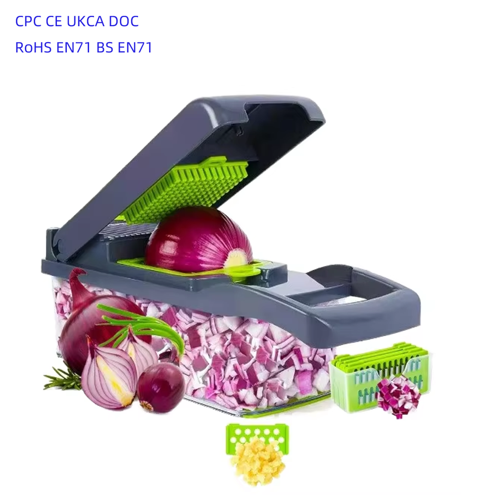 16-in-1 Multifunction Vegetable Chopper, Slicer, Dicer & Grater Set
