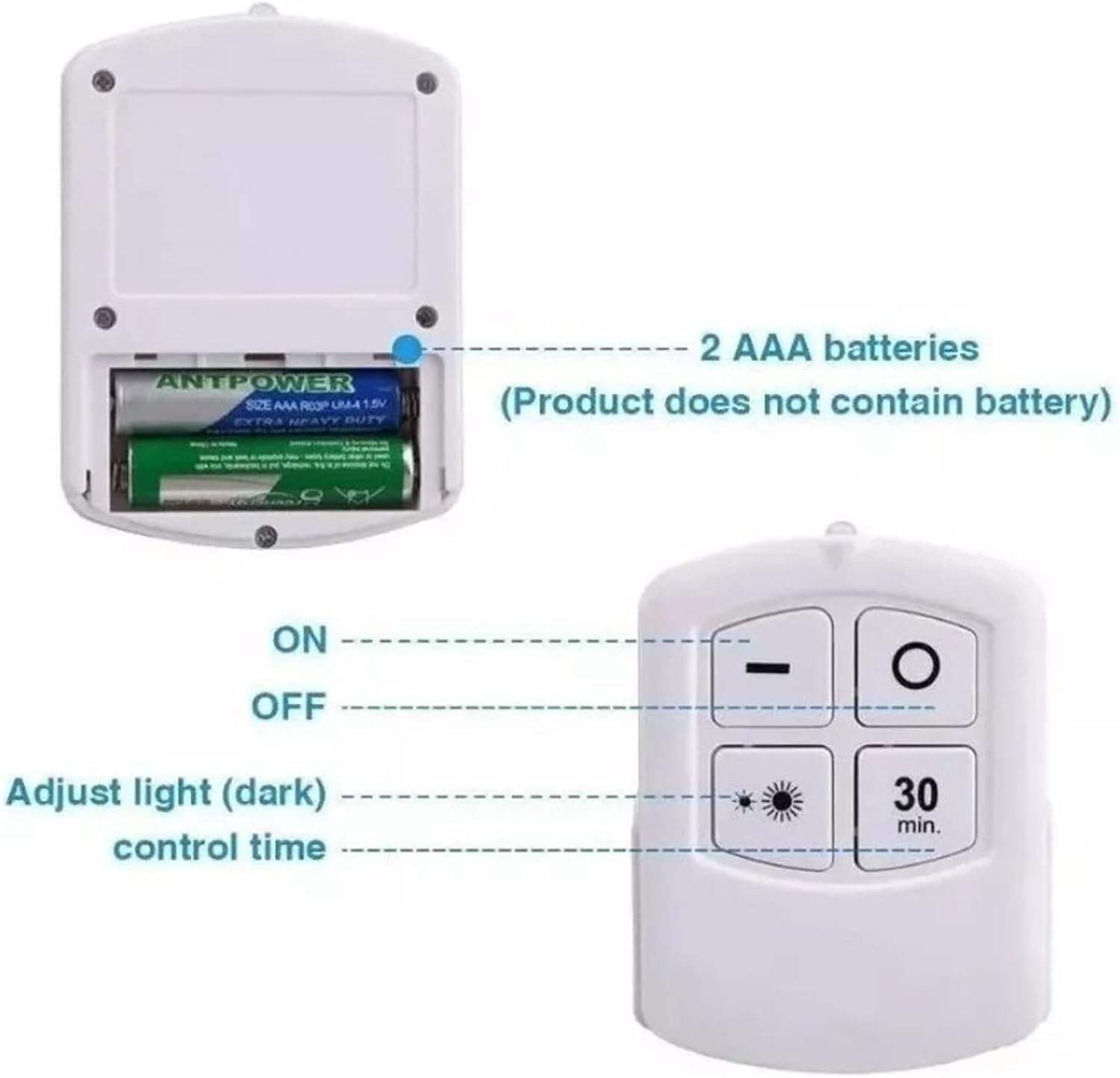3 Pec Tap LED Light With Remote Control