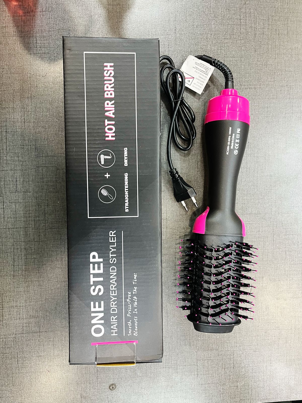 Electric Styling One-step Hair Dryer Brush With Hot air Straightener