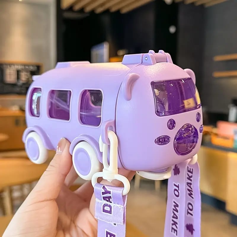 Cute Bus Shape Water Bottle 400ml for Kids