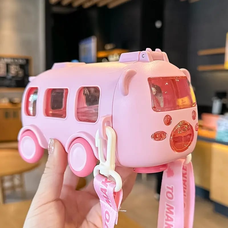 Cute Bus Shape Water Bottle 400ml for Kids