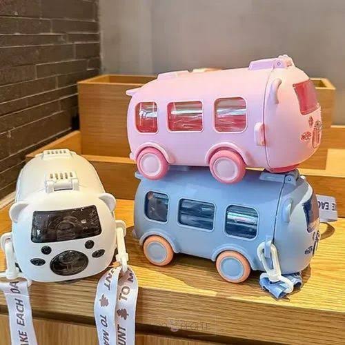 Cute Bus Shape Water Bottle 400ml for Kids