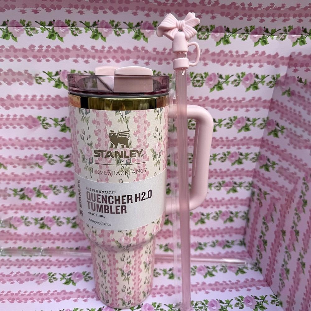 Floral Printed Stanley Tumbler 40oz – Insulated Stainless Steel