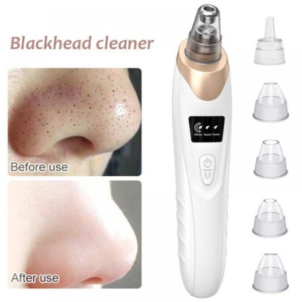 5-in-1 Rechargeable Blackhead Remover for Facial Pore Cleaner