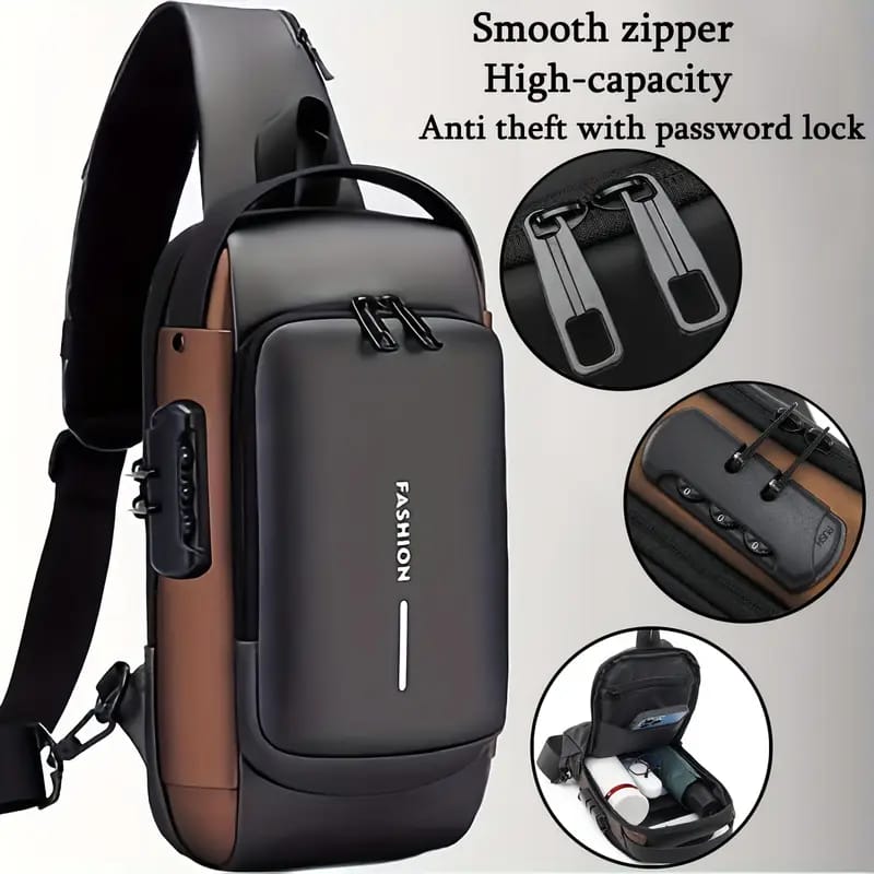 Cross Body Travelling Bag with USB Charging Port
