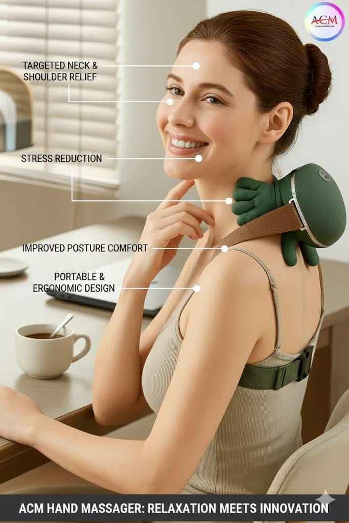 Electric Hand Shape Neck & Shoulder Massager