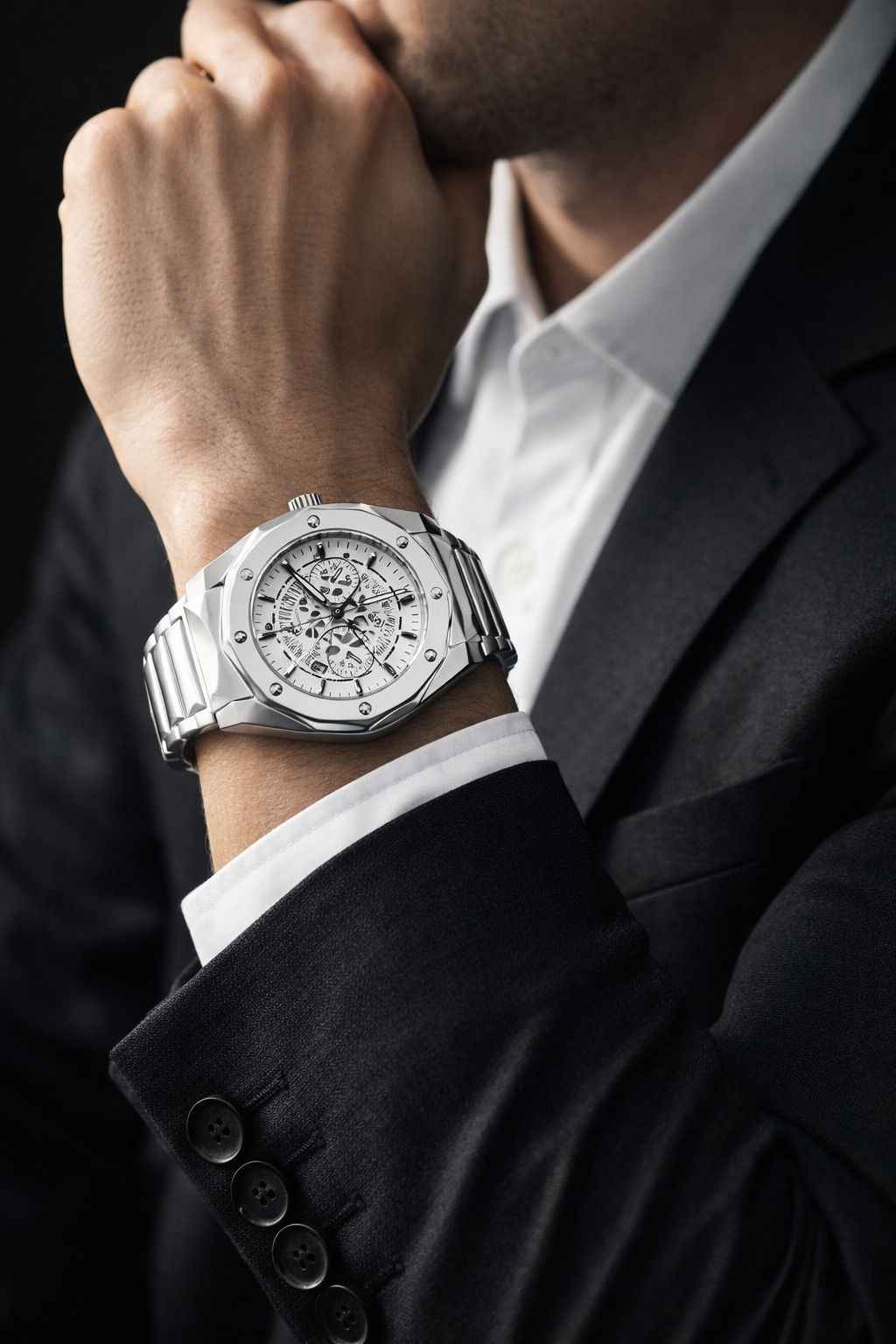 Hubolt Stainless Steel Chain Watch For Men