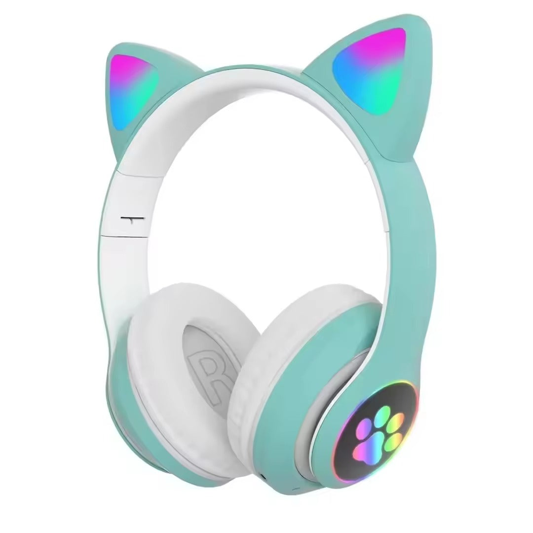 Cat Ear Bluetooth LED Light Wireless Headphones