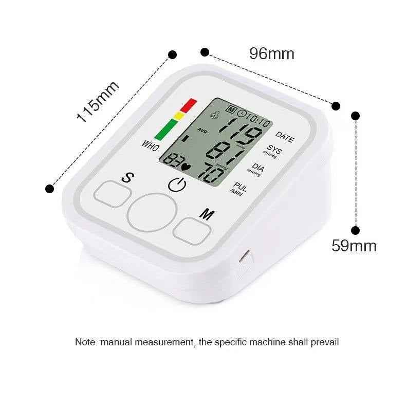 Electronic Arm Blood Pressure Monitor with Voice Broadcast