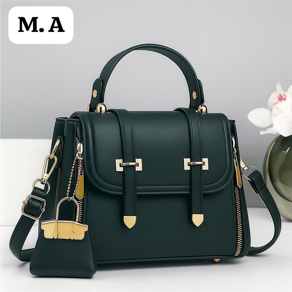Vegan Leather Top-Handle Satchel Hand bag