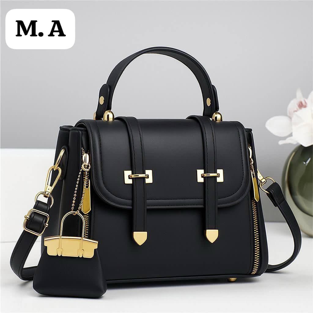 Vegan Leather Top-Handle Satchel Hand bag