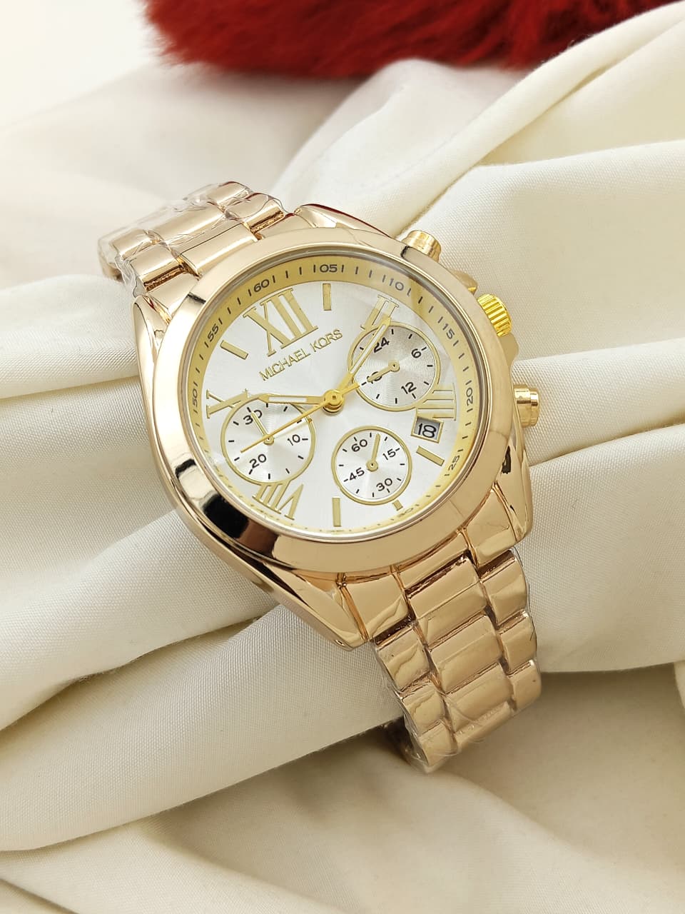 Michael Kors Style Two-Tone Gold & Silver Chronograph Watch