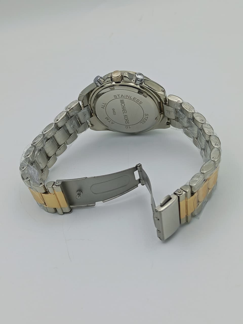 Michael Kors Style Two-Tone Gold & Silver Chronograph Watch