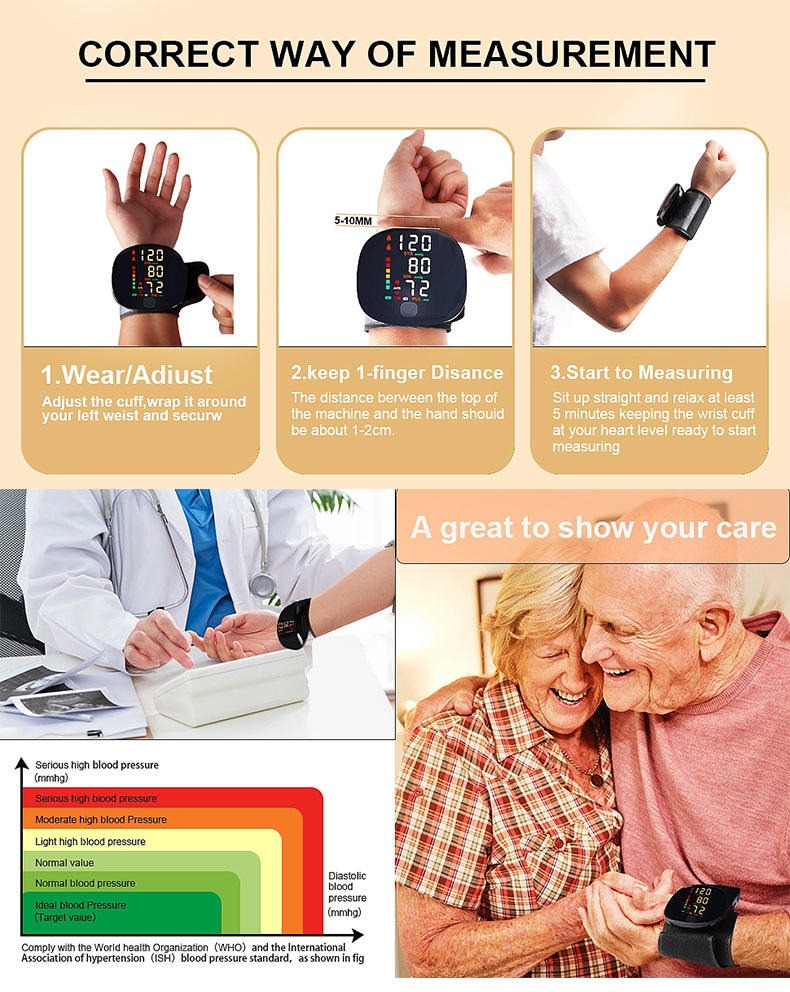 Smart Wrist Blood Pressure Digital Machine