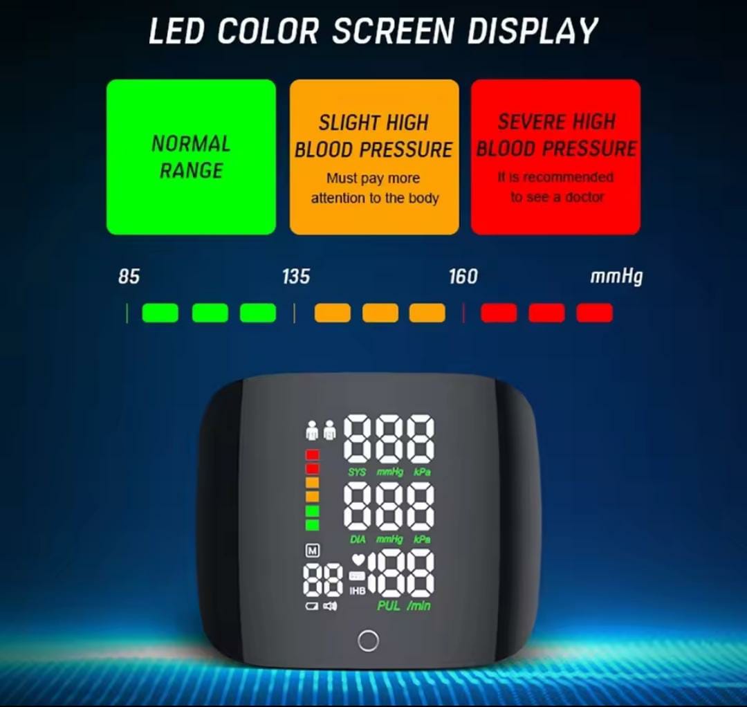Smart Wrist Blood Pressure Digital Machine