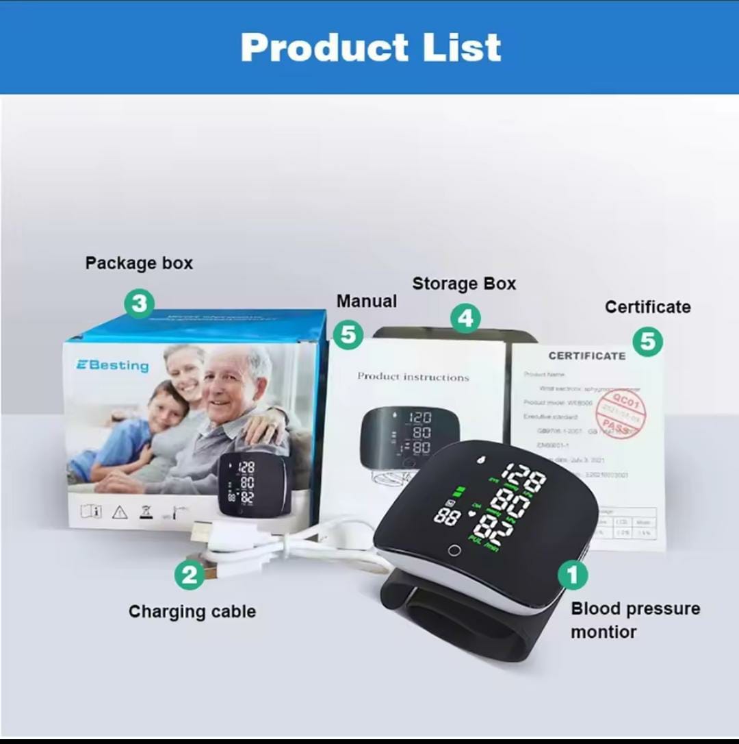 Smart Wrist Blood Pressure Digital Machine