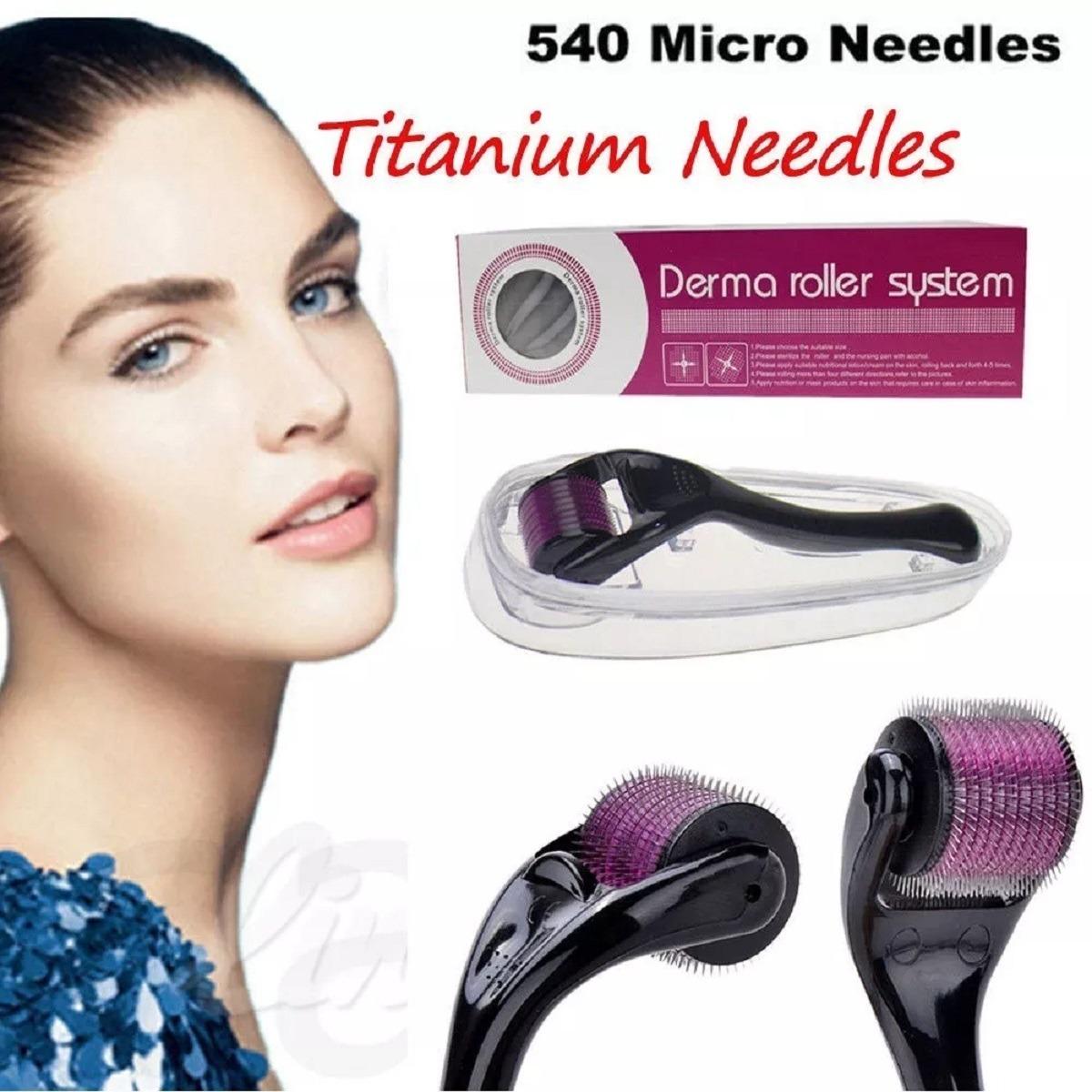 Titanium Microneedle Derma Roller for Face, Beard & Hair Growth