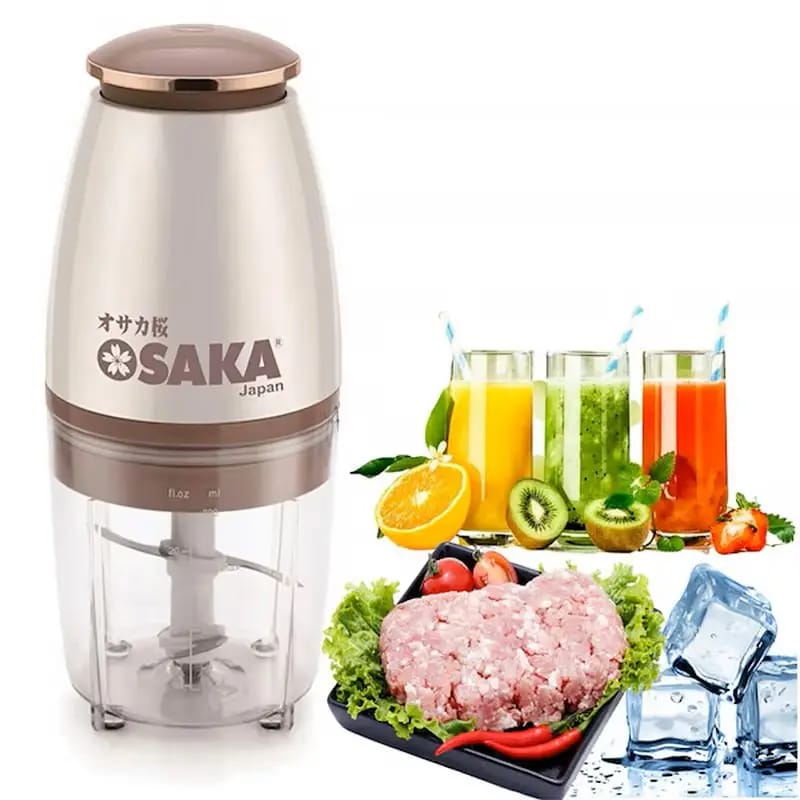 Electric Mini Food Chopper USB Rechargeable Vegetable Cutter & Garlic Mincer