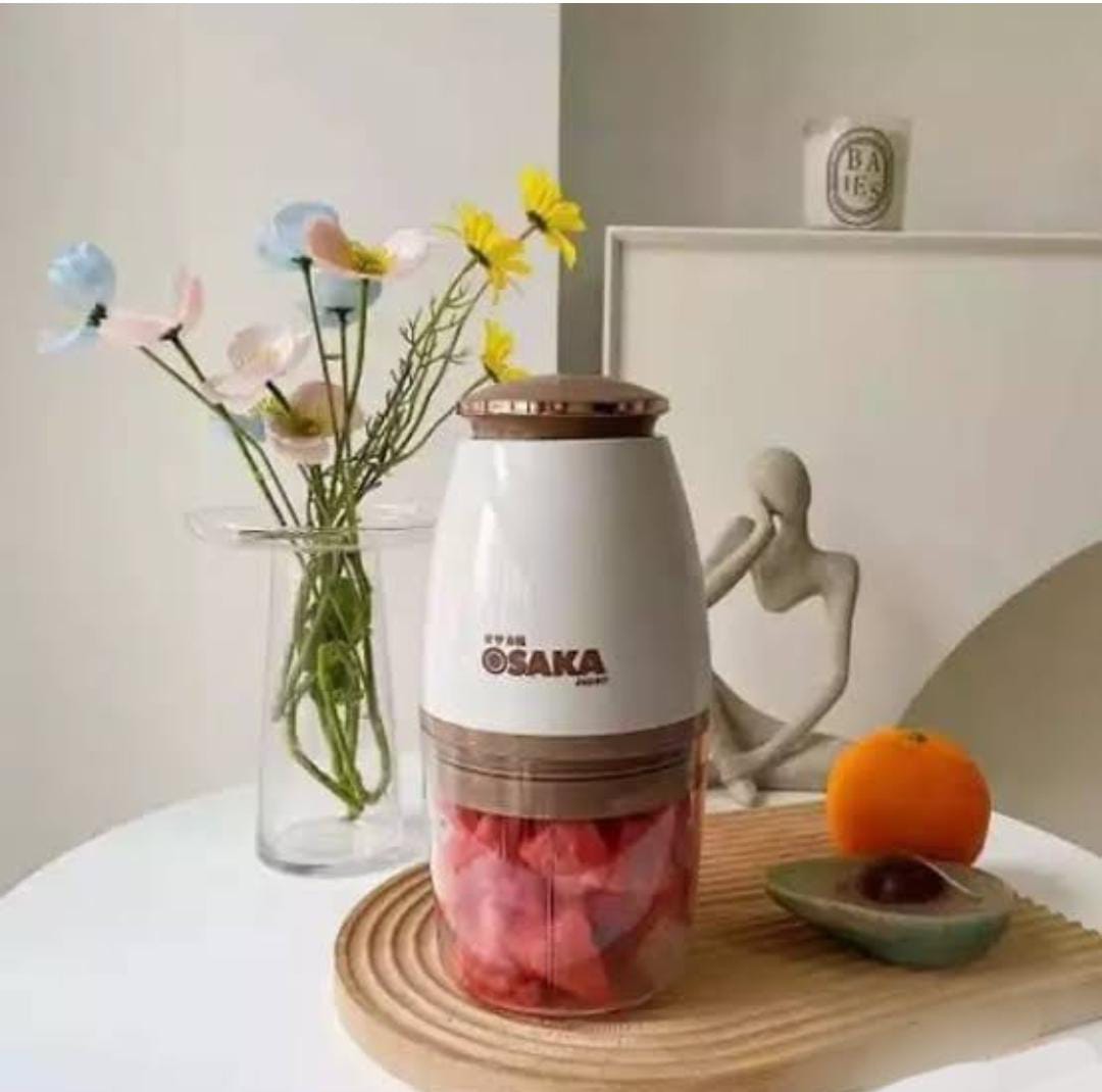 Electric Mini Food Chopper USB Rechargeable Vegetable Cutter & Garlic Mincer