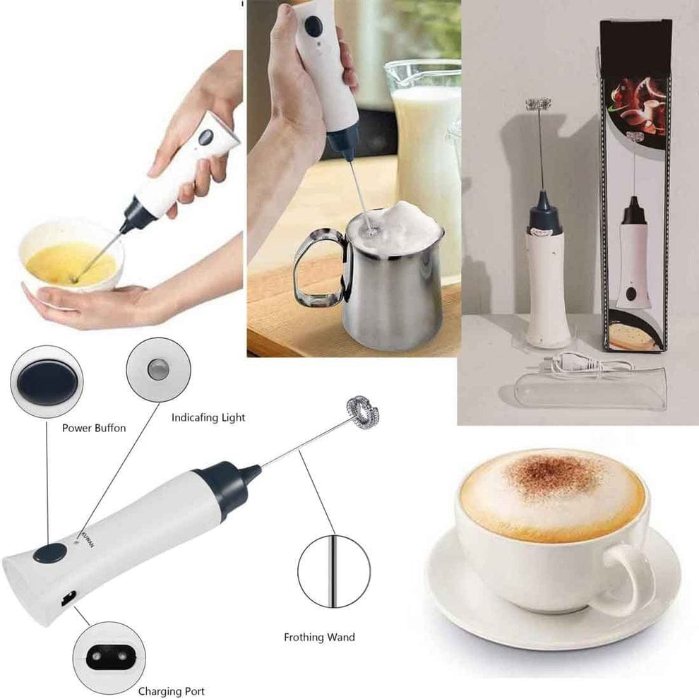 Rechargeable Automatic Egg/coffee Beater - Foam Maker