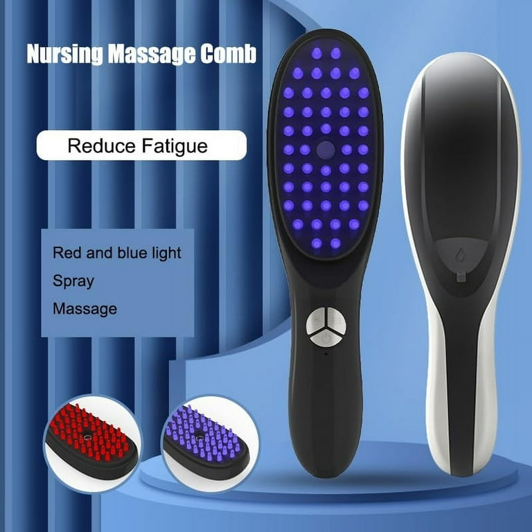 Electric Scalp Massage Comb -Hair Oil Massag Growth Brush with Spray