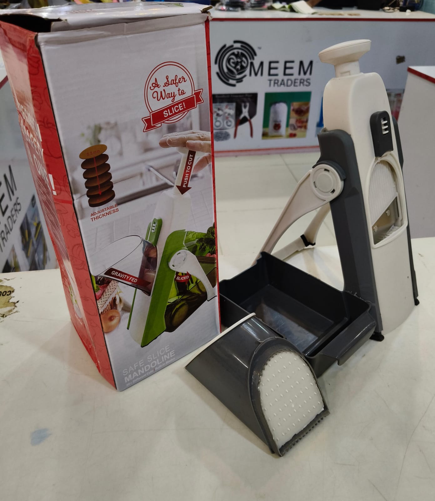 Safe Mandoline Vegetable Slicer Food Cutter & Julienne Chopper