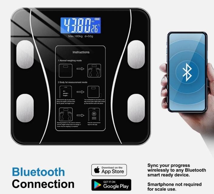 Digital Body Weight Scale Smart BMI Weighing Machine with LCD Display