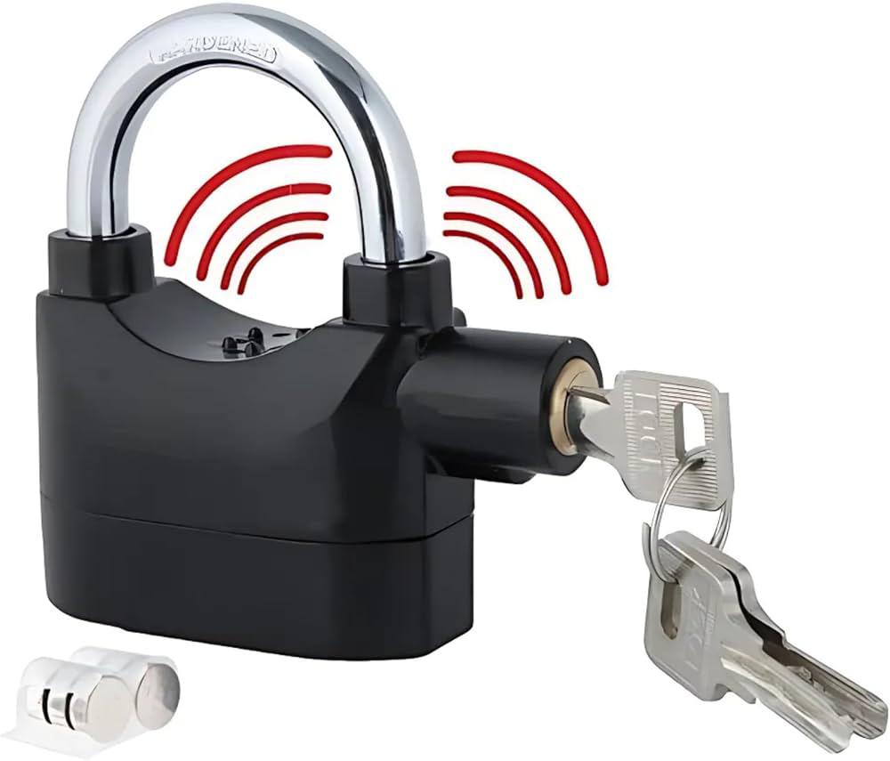 Anti-Theft Alarm Lock Security Padlock with Loud Siren