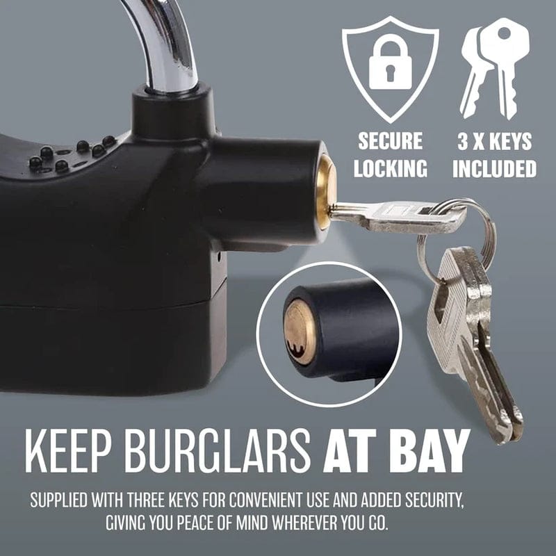 Anti-Theft Alarm Lock Security Padlock with Loud Siren