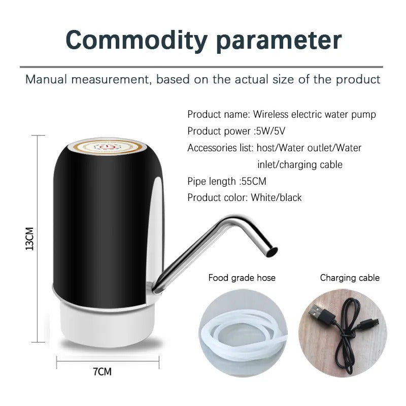 USB Rechargeable Automatic Water Dispenser Pump