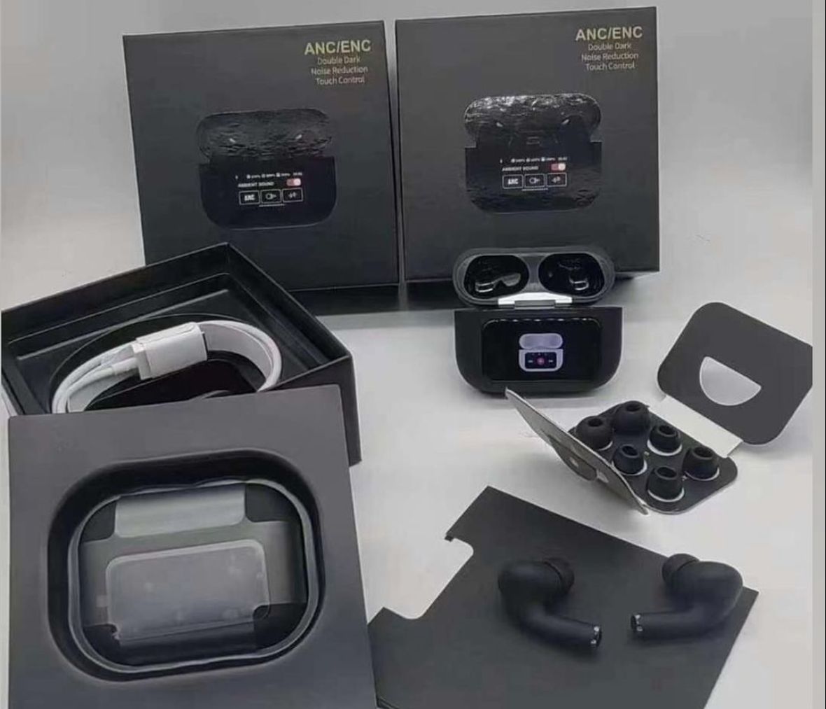 Smart Screen ANC + ENC Noise Cancelling Bluetooth Earbuds